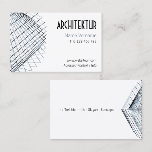 architektur design 名刺 (正面/裏面)