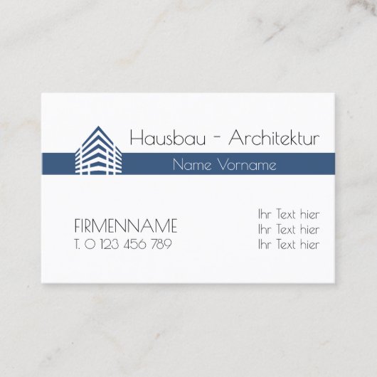 architektur hausbau 名刺 (正面)