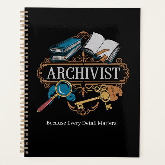 Archivistギフト – すべての詳細が重要 プランナー手帳 (正面)