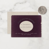 Archivist Burgundy Graduation Gift Insert Card ノートカード (正面/裏面インサイチュ)