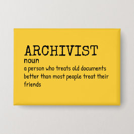 Archivist Definition – Funny Pin 缶バッジ