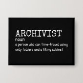 Archivist Humor Definition Button 缶バッジ (正面)