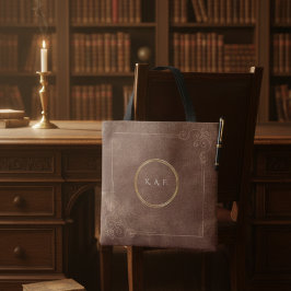 Archivist’s Vault Leather Texture Aesthetic Tote トートバッグ