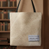 Archivist’s Vault: Linen-Look Personalized Tote トートバッグ