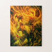 Archmage creating witches in oil painting ジグソーパズル (縦)