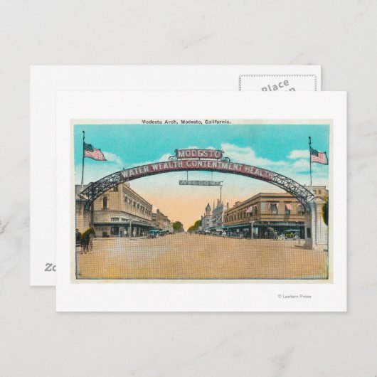 ArchModelsto歓迎モードの表示， CA ポストカード (正面/裏面)