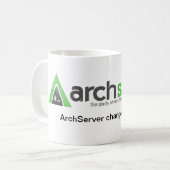 ArchServerは私の生命を変えました コーヒーマグカップ (正面左)