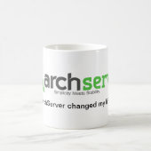 ArchServerは私の生命を変えました コーヒーマグカップ (中央)