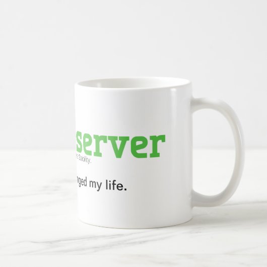 ArchServerは私の生命を変えました コーヒーマグカップ (右)