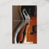Archtopのギター奏者カスタムなVの名刺 名刺 (正面)