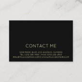 Archtopのギター奏者カスタムなVの名刺 名刺 (裏面)