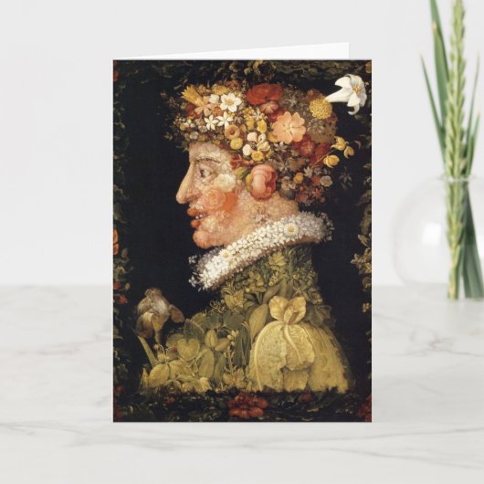 Arcimboldoの春の挨拶状 カード (正面)