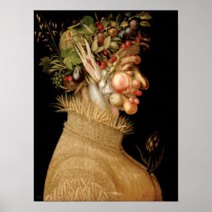 Arcimboldoサマーポスター ポスター