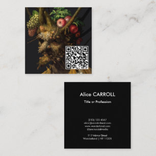 Arcimboldo – 四季を一頭で – QRコード スクエア名刺