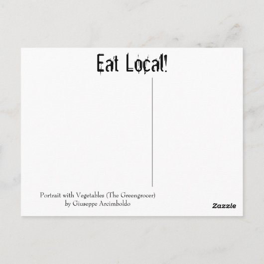 Arcimboldo Greengrcer ポストカード (裏面)