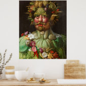 Arcimboldo's Rudolf II of Habsburg as Vertumnus ポスター (キッチン)
