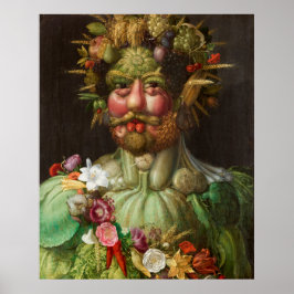 Arcimboldo's Rudolf II of Habsburg as Vertumnus ポスター