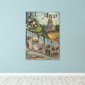 Arco, IdahoLarge Letter ScenesArco, ID キャンバスプリント (インサイチュ (ウッドフロア))