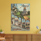 Arco, IdahoLarge Letter ScenesArco, ID キャンバスプリント (インサイチュ (リビング))