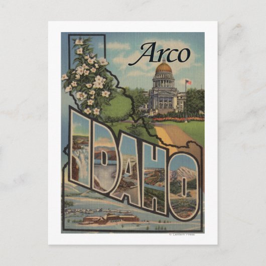 Arco, IdahoLarge Letter ScenesArco, ID ポストカード (正面)