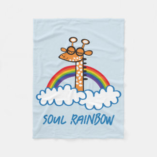 Arco iris del alma フリースブランケット