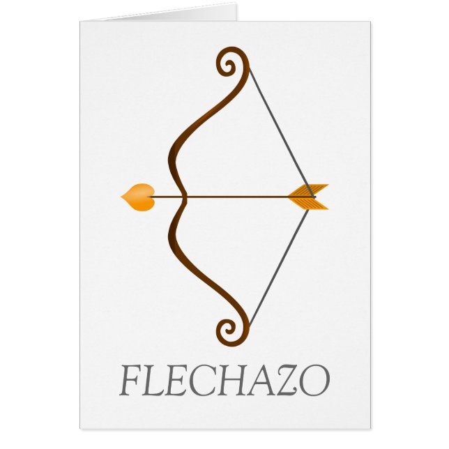 Arco y flecha de Cupido. Flechazo. (正面)