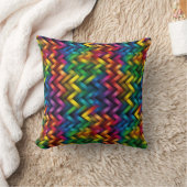 Arcoíris de Geometría Vibrante クッション (ブランケット)