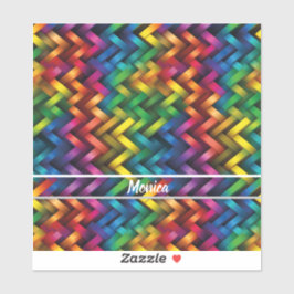 Arcoíris de Geometría Vibrante シール