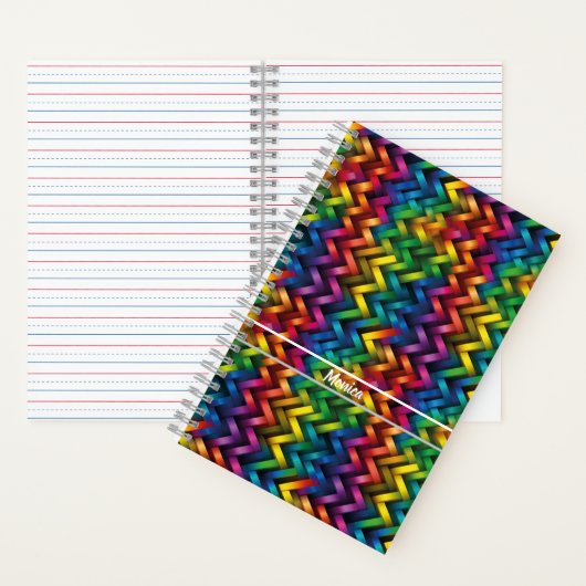 Arcoíris de Geometría Vibrante ノートブック (内側)