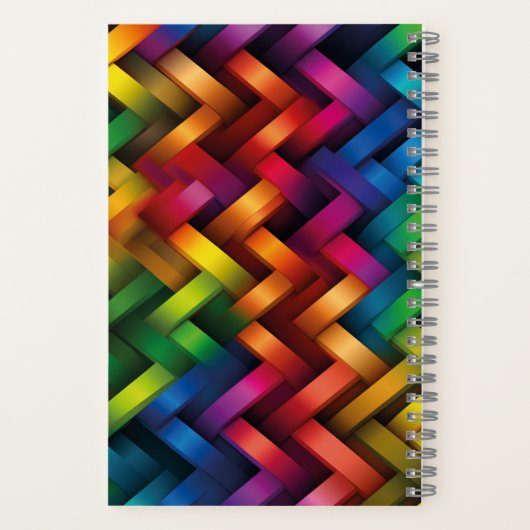 Arcoíris de Geometría Vibrante ノートブック (裏面)
