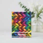 Arcoíris de Geometría Vibrante ポストカード (スタンド正面)