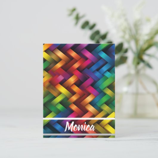 Arcoíris de Geometría Vibrante ポストカード (スタンド正面)
