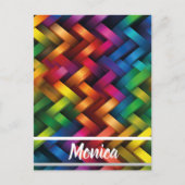 Arcoíris de Geometría Vibrante ポストカード (正面)