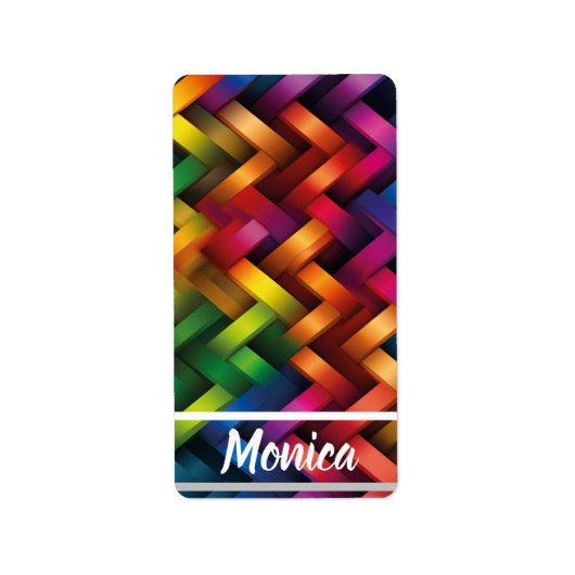 Arcoíris de Geometría Vibrante ラベル (正面)