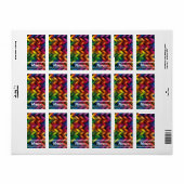 Arcoíris de Geometría Vibrante ラベル (フルシート)