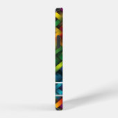 Arcoíris de Geometría Vibrante iPhoneケース (右側面)