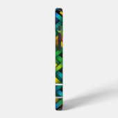 Arcoíris de Geometría Vibrante iPhoneケース (左側面)