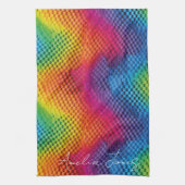 Arcoíris geometría de color キッチンタオル (縦)