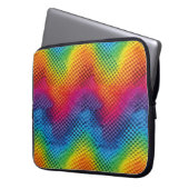 Arcoíris geometría de color ラップトップスリーブ (正面左)