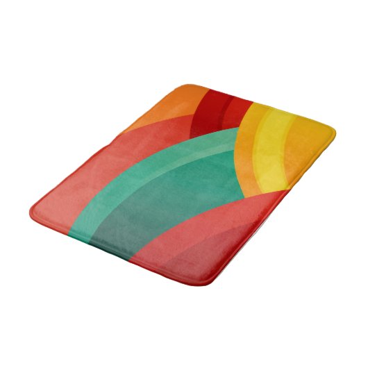 Arcs in vibrant colors バスマット (アングル)