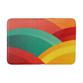 Arcs in vibrant colors バスマット