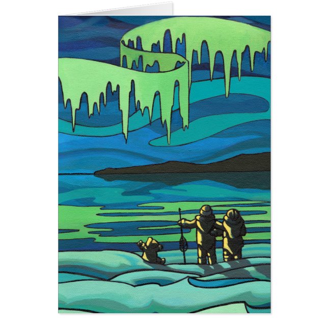 Arcticの絵画カー空白のド美しいプリントカード (正面)