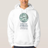 ARCTIC AMBUSH ロゴ パーカ (正面)