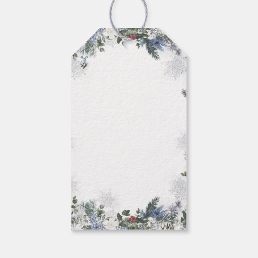 Arctic Animal Winter Onederland誕生日ありがとう ギフトタグ (裏面)