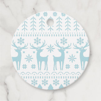 Arctic Blue Folk Art Winter Theme フェイバータグ