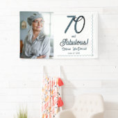 Arctic Blue Seventy and Fabulous 70th Birthday 横断幕 (インサイチュ)