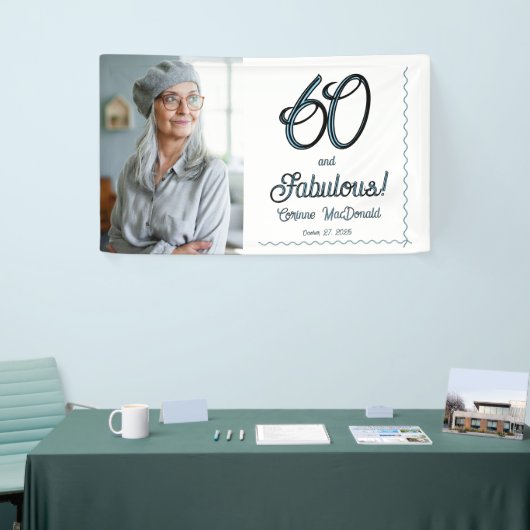 Arctic Blue Sixty and Fabulous 60th Birthday Party 横断幕 (トレードショー)