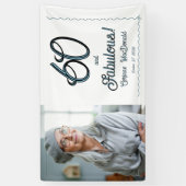 Arctic Blue Sixty and Fabulous 60th Birthday Party 横断幕 (縦)