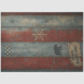 Arctic Circus Rustic Carnival Stripe Winter  薄葉紙 (正面)