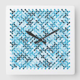 Arctic Flow – Blue Rhythm スクエア壁時計